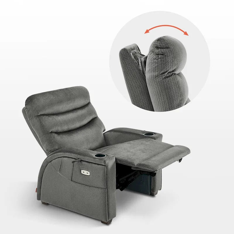 MCombo Power Zero Gravity relaxfotel állítható fejtámlával nappaliba, szövet, ZG334