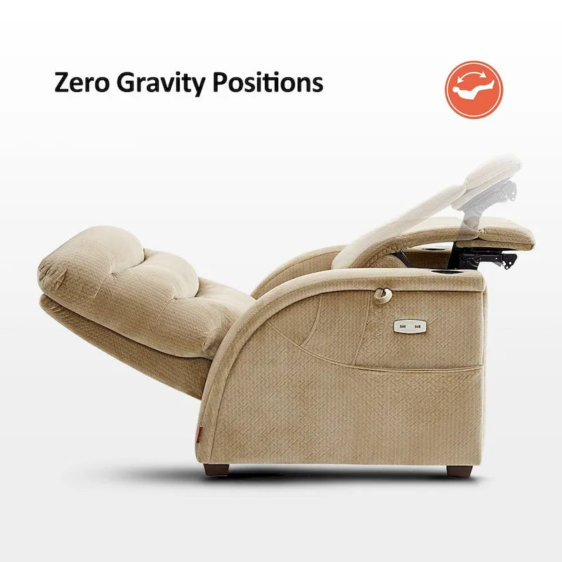 MCombo Power Zero Gravity relaxfotel állítható fejtámlával nappaliba, szövet, ZG334