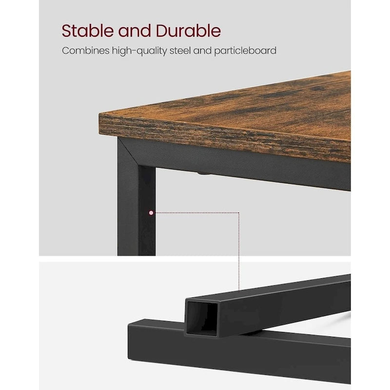 Table d’appoint fine avec 2 tiroirs, table de chevet avec 2 étagères ouvertes et station de recharge pour le salon ou la chambre
