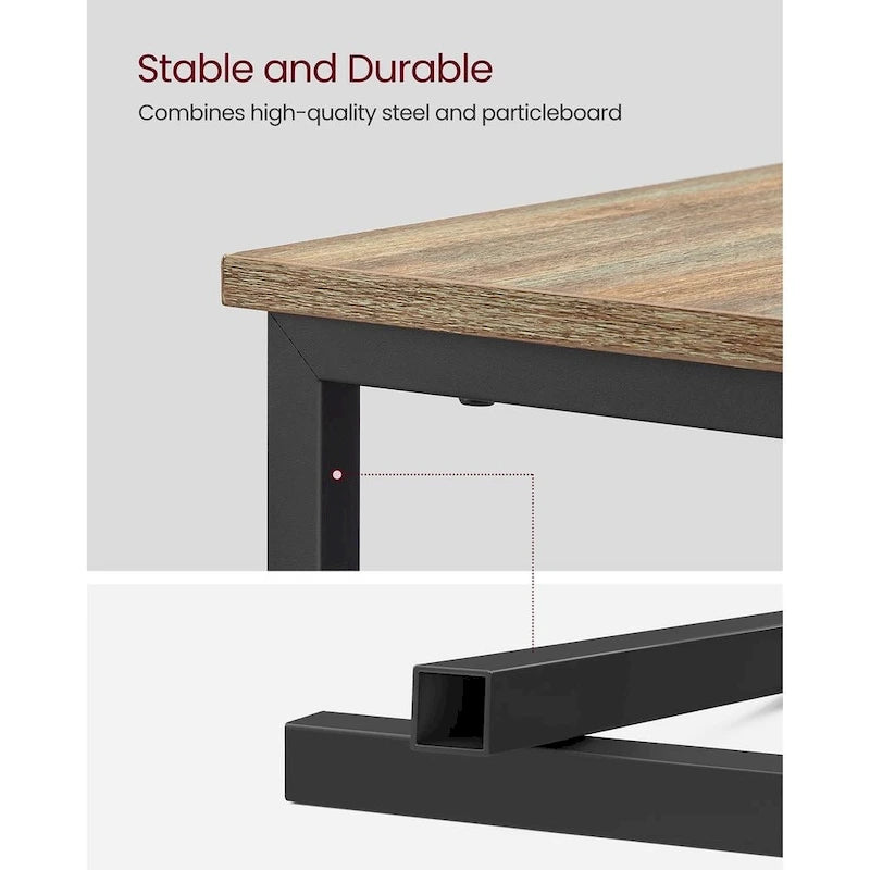 Table d’appoint fine avec 2 tiroirs, table de chevet avec 2 étagères ouvertes et station de recharge pour le salon ou la chambre