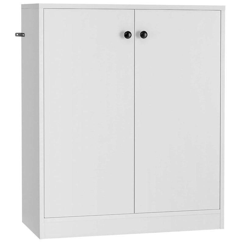 Credenza armadio contenitore Costway a 2 ante con 3 ripiani - Vedi dettagli