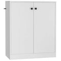 Credenza armadio contenitore Costway a 2 ante con 3 ripiani - Vedi dettagli