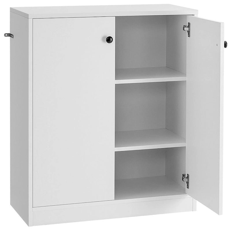 Credenza armadio contenitore Costway a 2 ante con 3 ripiani - Vedi dettagli