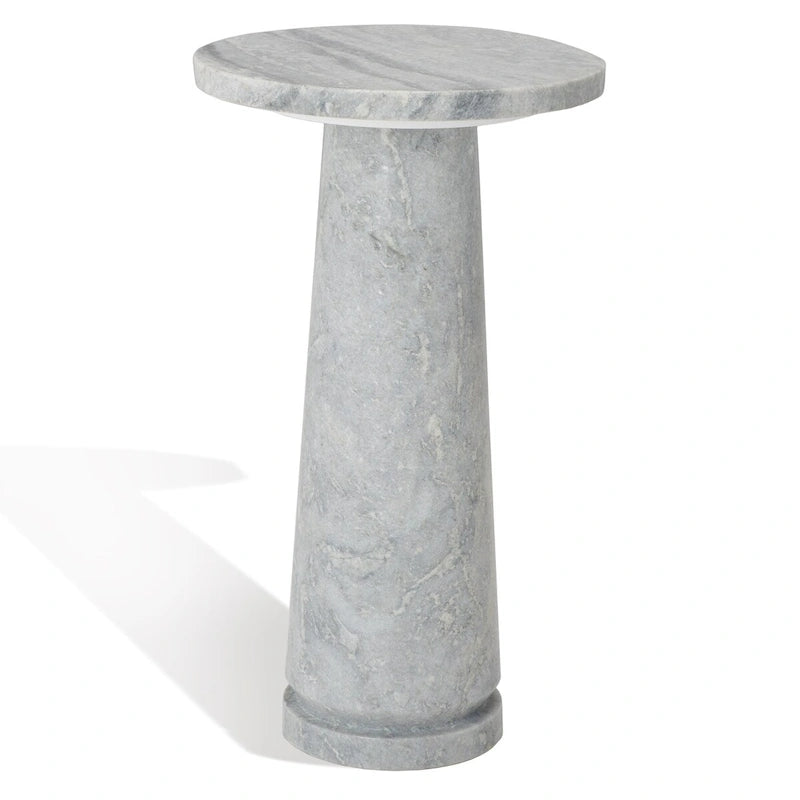 SAFAVIEH Couture Jose runder Marmortisch als Akzenttisch – 10Wx10Dx18H