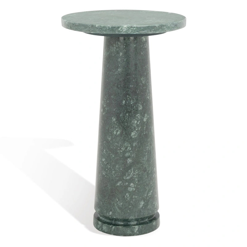 SAFAVIEH Couture Jose runder Marmortisch als Akzenttisch – 10Wx10Dx18H