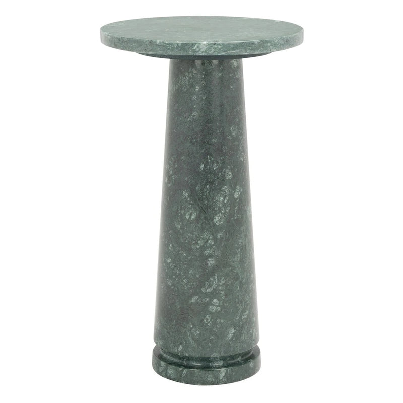 SAFAVIEH Couture Jose runder Marmortisch als Akzenttisch – 10Wx10Dx18H