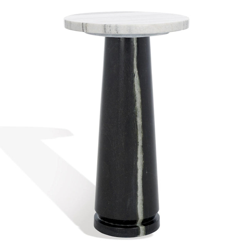 SAFAVIEH Couture Jose runder Marmortisch als Akzenttisch – 10Wx10Dx18H