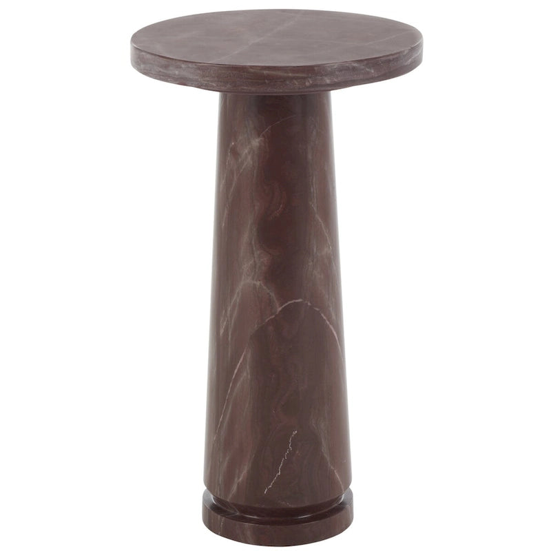 SAFAVIEH Couture Jose runder Marmortisch als Akzenttisch – 10Wx10Dx18H