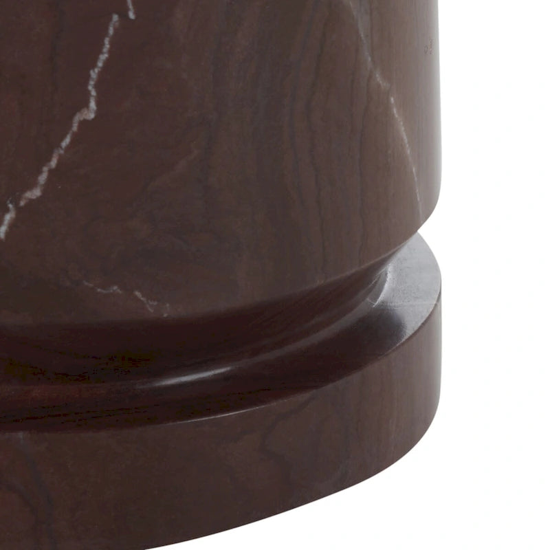 SAFAVIEH Couture Jose runder Marmortisch als Akzenttisch – 10Wx10Dx18H