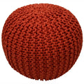 Puf otomano tejido redondo relleno Nuloom Ling