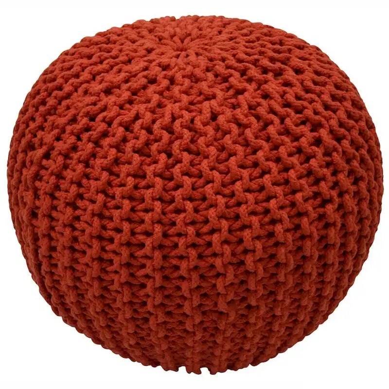Puf otomano tejido redondo relleno Nuloom Ling
