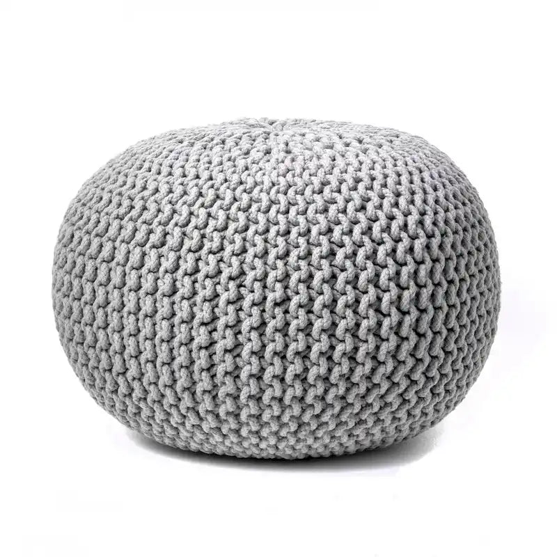 Puf otomano tejido redondo relleno Nuloom Ling