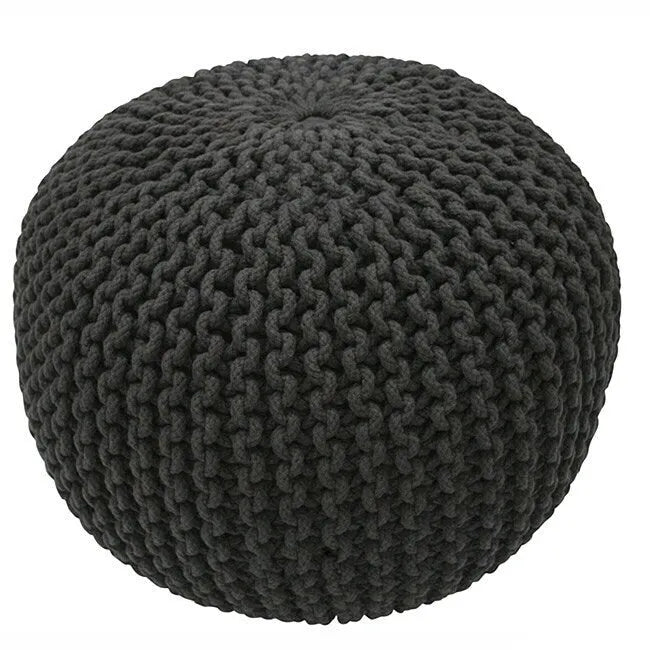 Puf otomano tejido redondo relleno Nuloom Ling