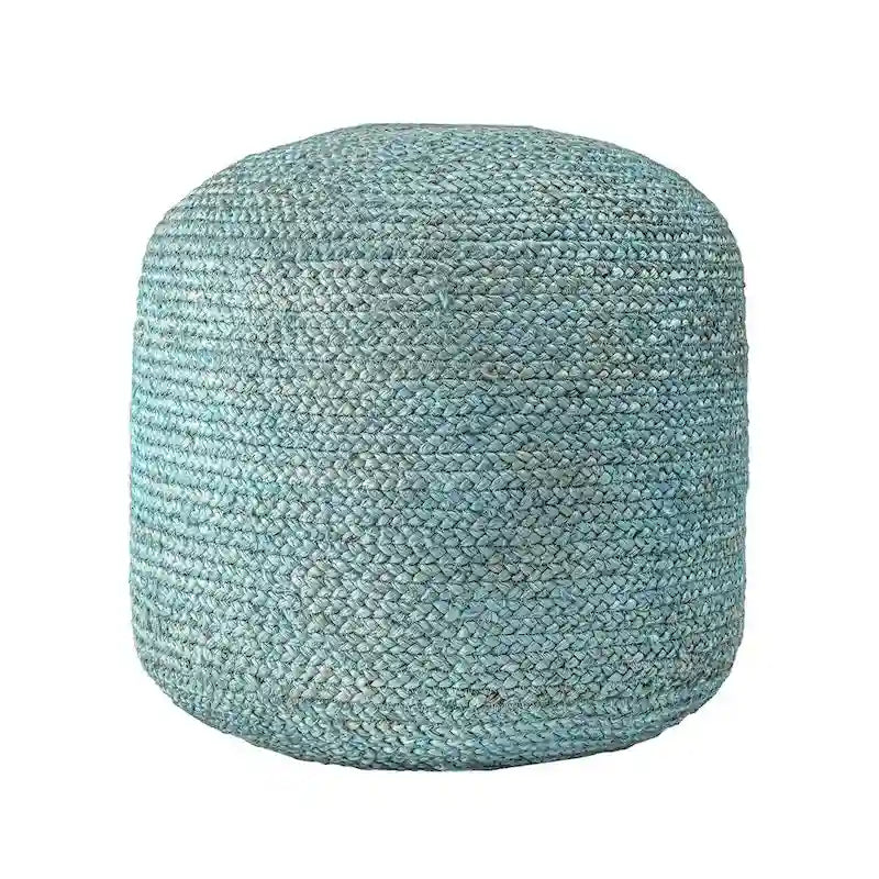 Pouf ottoman tressé en jute naturel Bristol de Nuloom