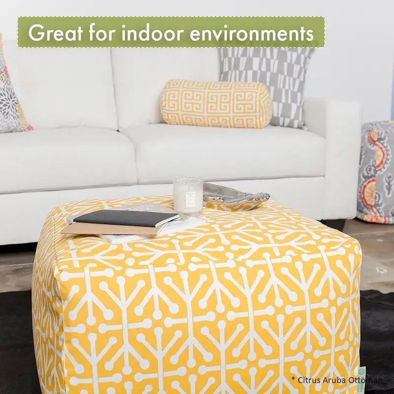 Majestic Home Goods Indoor Villa Samt-Ottomane und Pouf