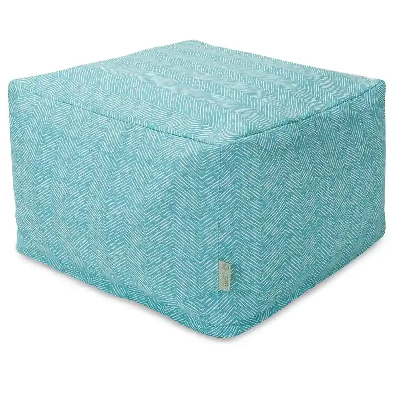 Majestic Home Goods SouthWest beltéri-kültéri puff, 27 in L x 27 in W x 17 in H