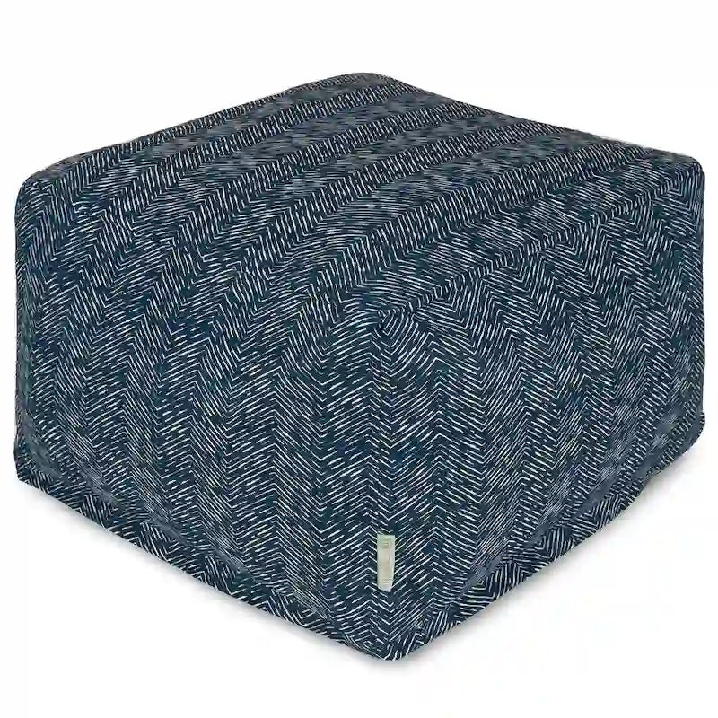Majestic Home Goods SouthWest beltéri-kültéri puff, 27 in L x 27 in W x 17 in H