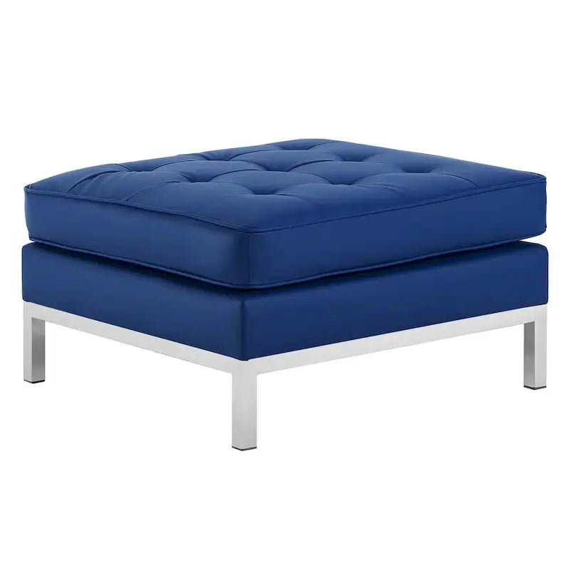 Loft Kapitone Suni Deri Puf