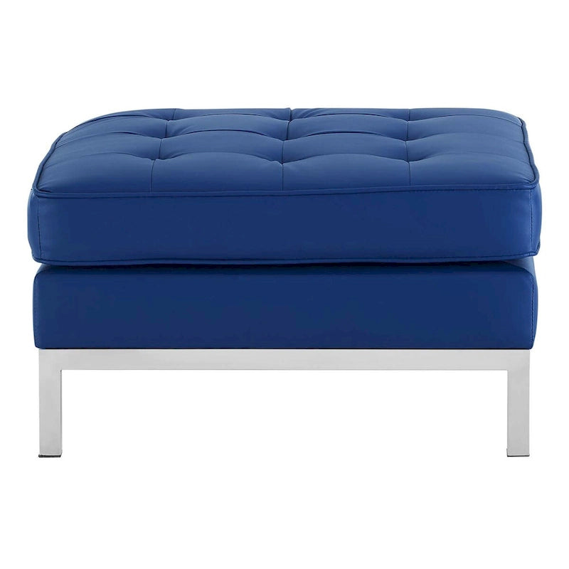 Loft Kapitone Suni Deri Puf