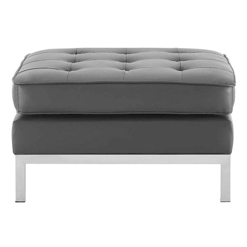 Loft Kapitone Suni Deri Puf