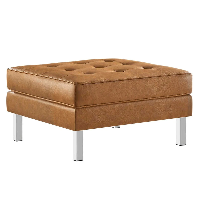 Loft Kapitone Suni Deri Puf