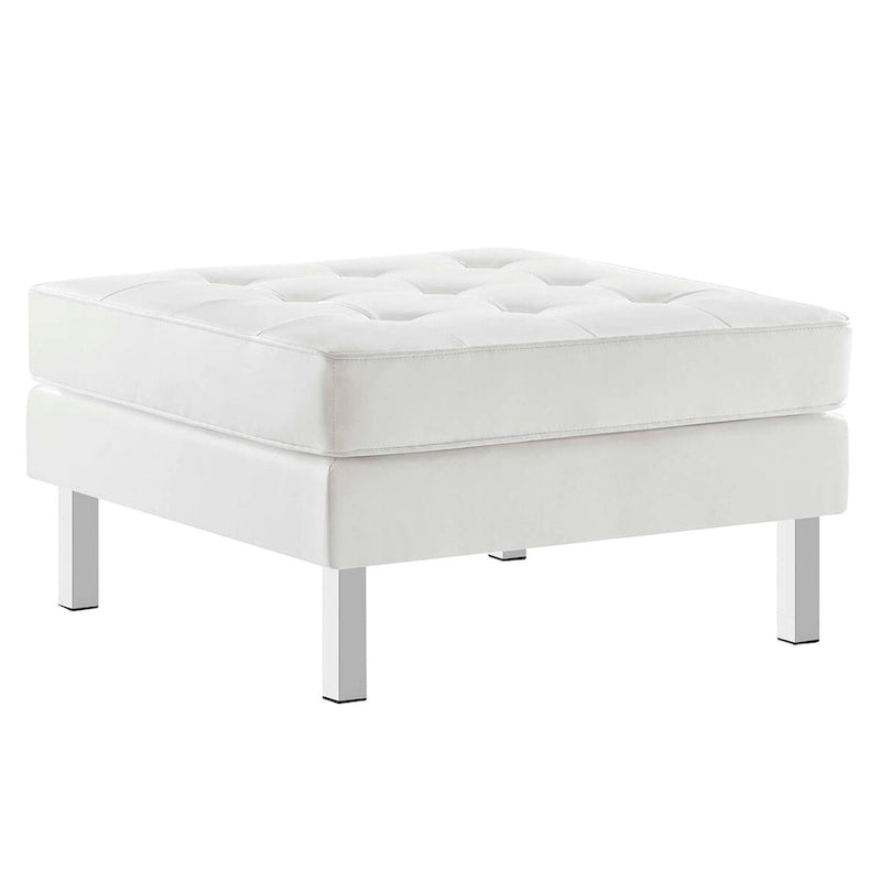 Loft Kapitone Suni Deri Puf