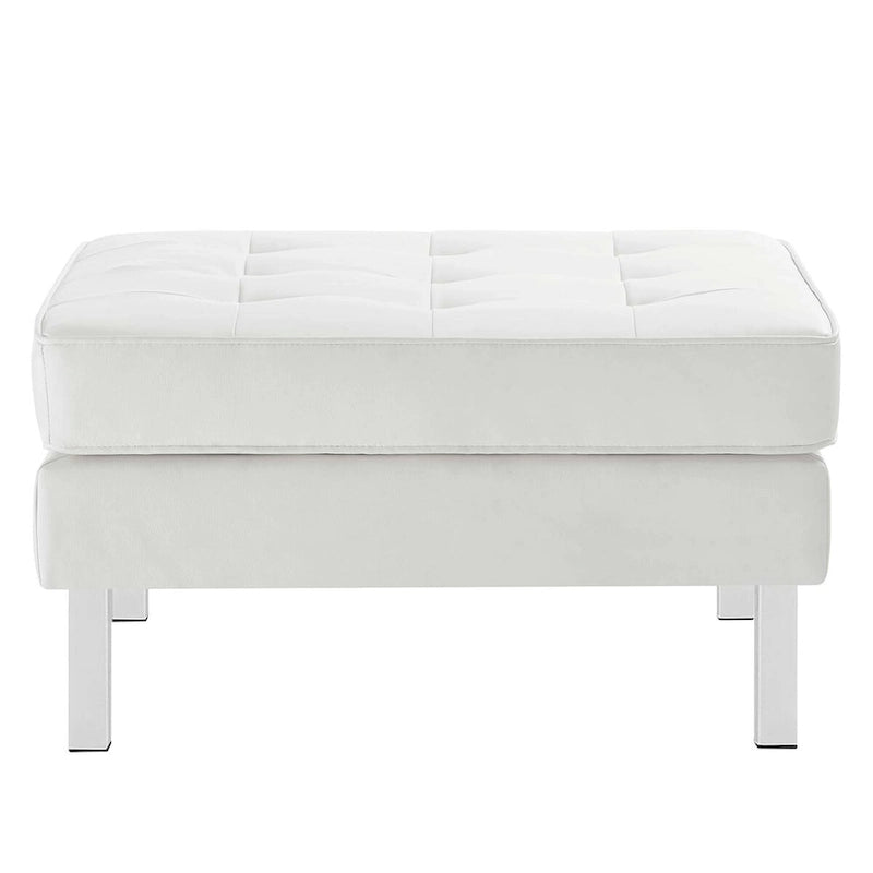 Loft Kapitone Suni Deri Puf