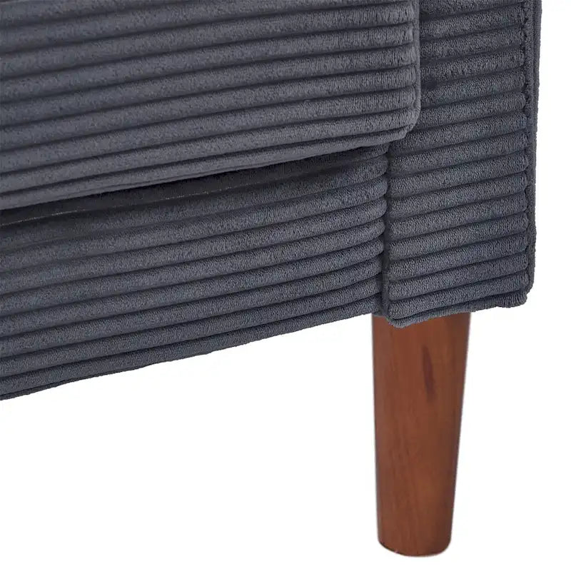 Kanapa, sofa i dwuosobowa sofa z sztruksu, mebel z 2 poduszkami do salonu i sypialni