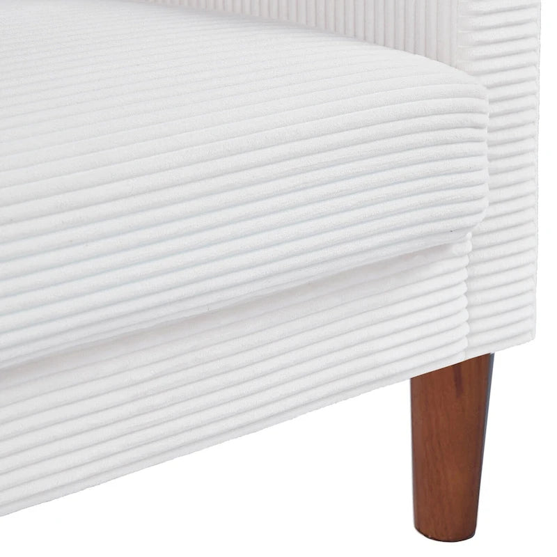 Kanapa, sofa i dwuosobowa sofa z sztruksu, mebel z 2 poduszkami do salonu i sypialni