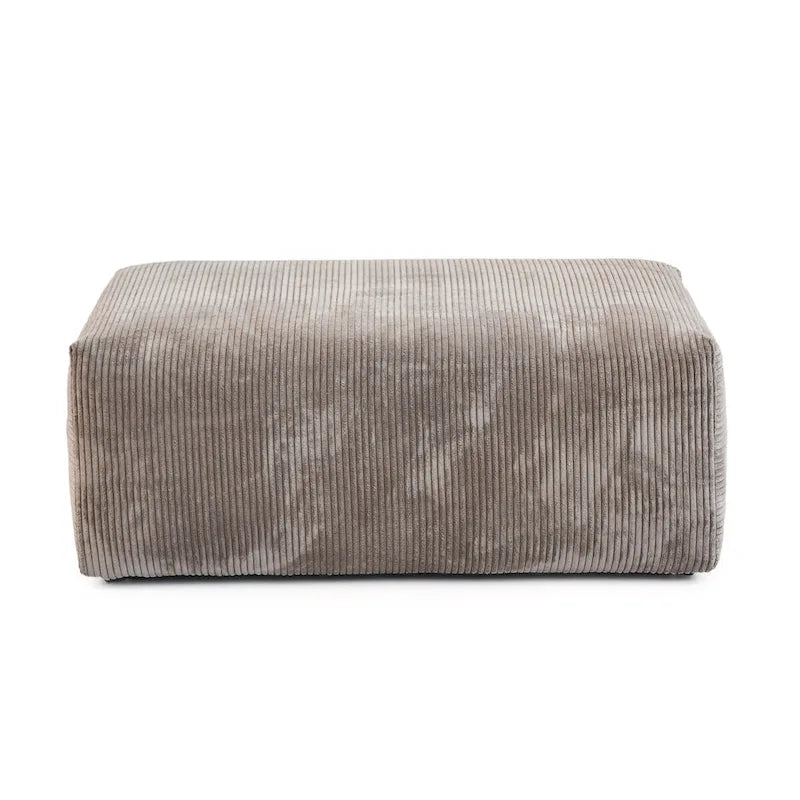 Divano componibile moderno con 5 cuscini, divano modulare componibile di lusso con chaise longue e pouf