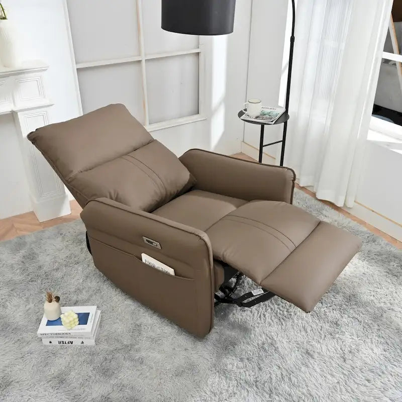 MERAX 270 elektrischer drehbarer Schaukelrecliner mit USB-Anschlüssen