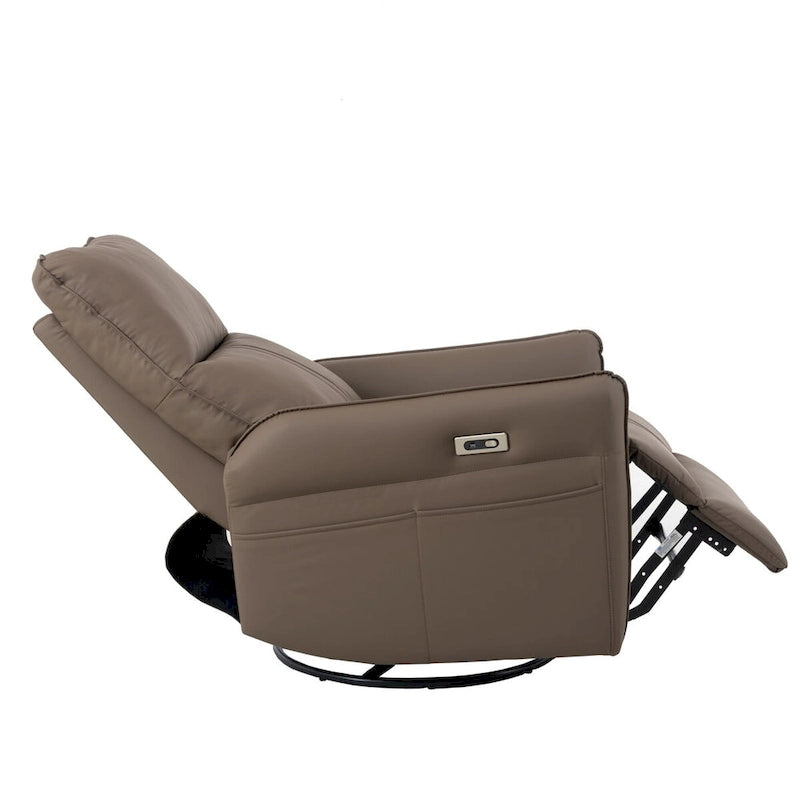MERAX 270 elektrischer drehbarer Schaukelrecliner mit USB-Anschlüssen