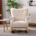 Fauteuil individuel à dossier haut pour le salon, à bascule