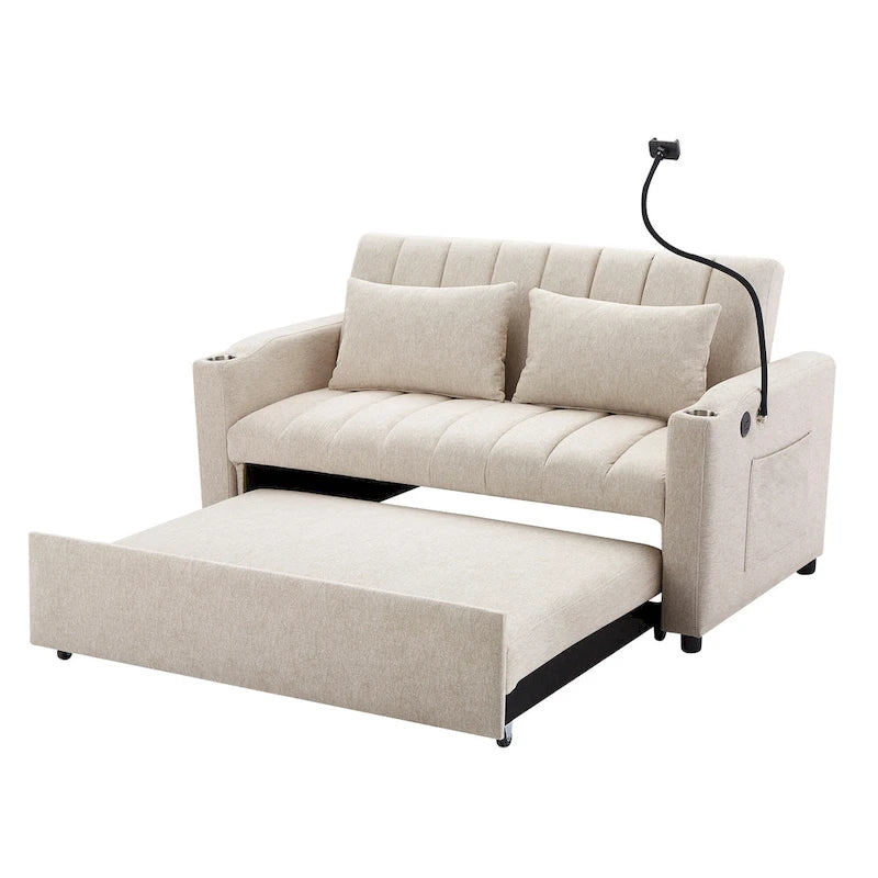 MERAX Convertible Loveseat Sofa, Pull Out Sofa Bed