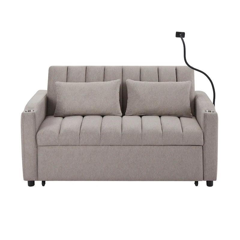 MERAX Convertible Loveseat Sofa, Pull Out Sofa Bed