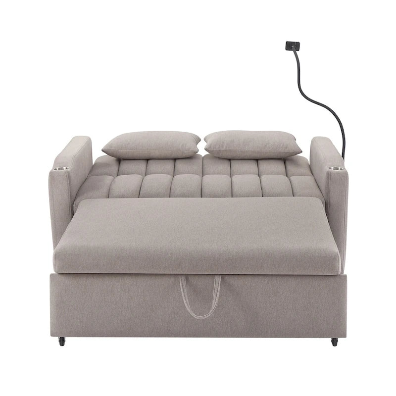 MERAX Convertible Loveseat Sofa, Pull Out Sofa Bed