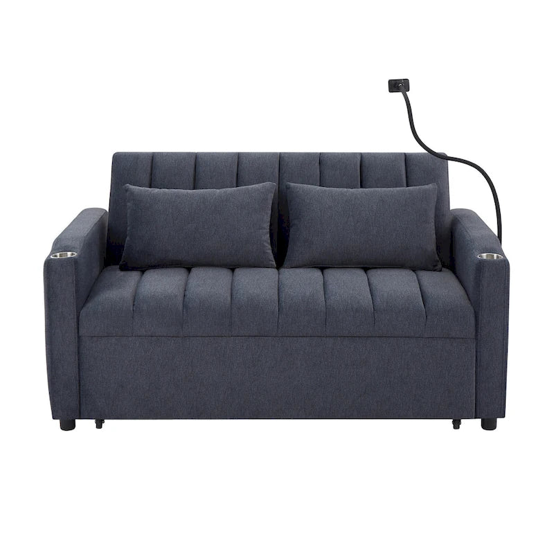 MERAX Convertible Loveseat Sofa, Pull Out Sofa Bed