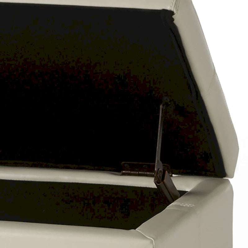Banco tapizado contemporáneo de diseño minimalista con almacenamiento