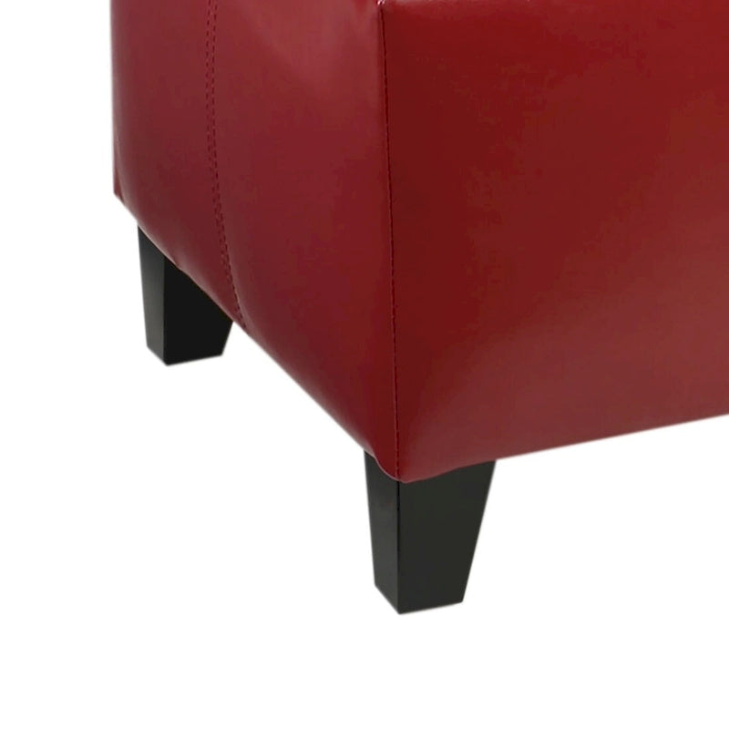 Banco tapizado contemporáneo de diseño minimalista con almacenamiento