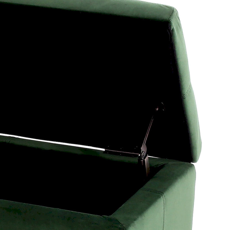 Banco tapizado contemporáneo de diseño minimalista con almacenamiento