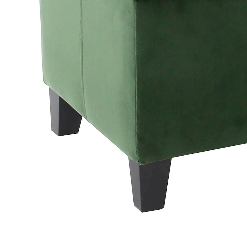 Banco tapizado contemporáneo de diseño minimalista con almacenamiento