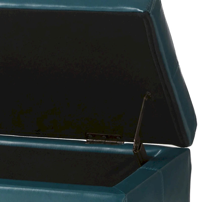 Banco tapizado contemporáneo de diseño minimalista con almacenamiento