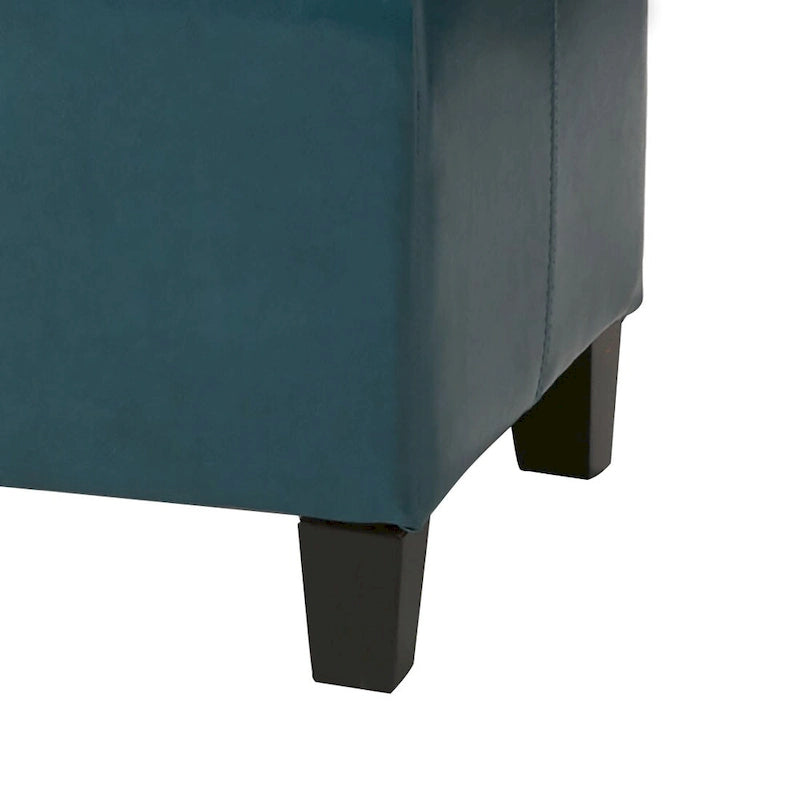 Banco tapizado contemporáneo de diseño minimalista con almacenamiento