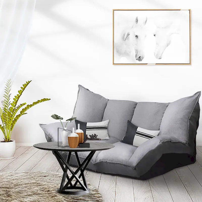 Modernes bequemes Lazy-Sofa, niedliche Futon-Sets, verstellbares Schlafsofa