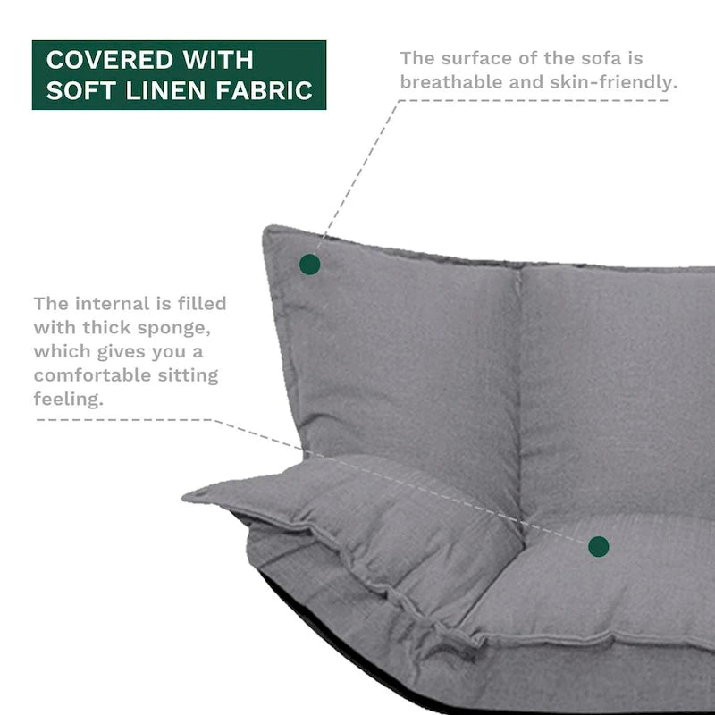 Modernes bequemes Lazy-Sofa, niedliche Futon-Sets, verstellbares Schlafsofa