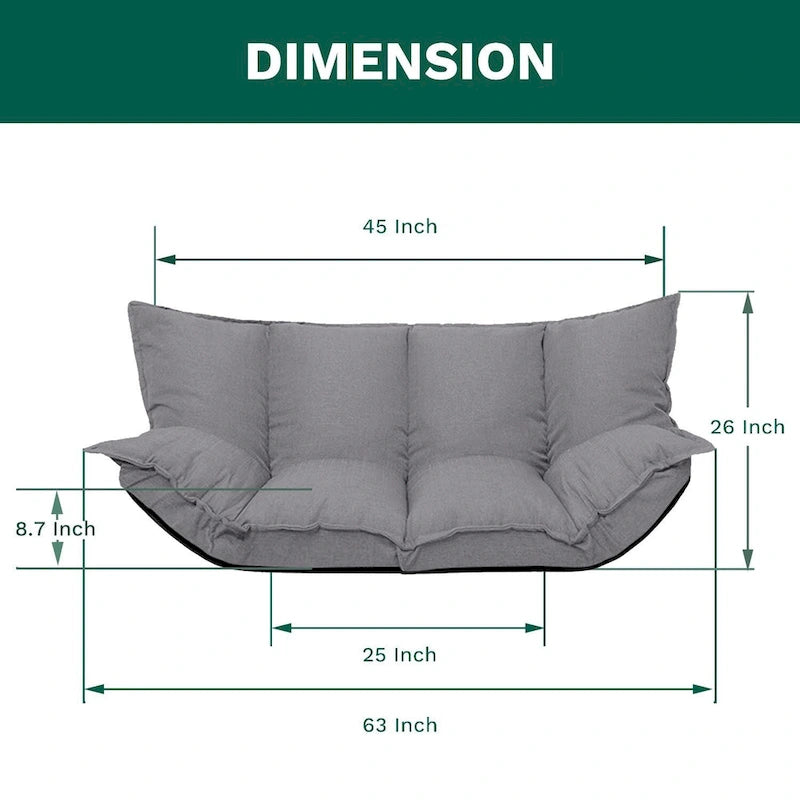 Modernes bequemes Lazy-Sofa, niedliche Futon-Sets, verstellbares Schlafsofa