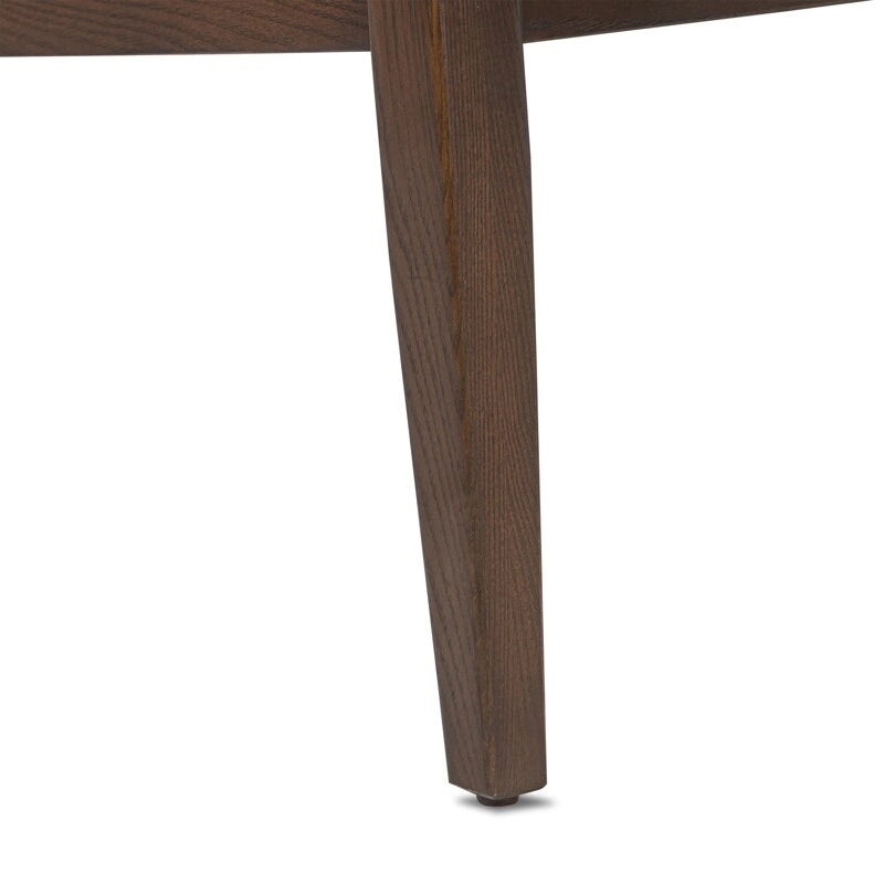 Poltrona lounge Rowan di Poly & Bark — vera pelle italiana pieno fiore