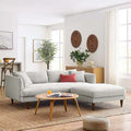Zoya Down Filled Overstuffed Sofa and Ottoman Set