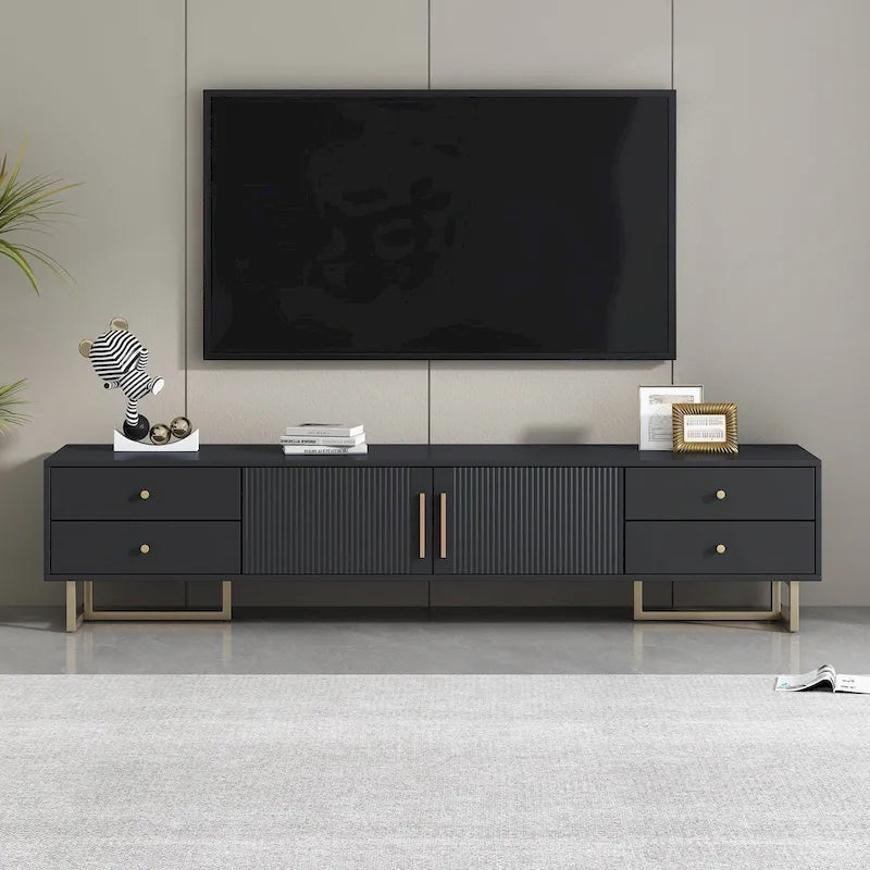 Moderner TV-Ständer, über 65 Zoll, mit Stauraum für das Wohnzimmer