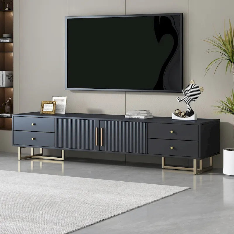Moderner TV-Ständer, über 65 Zoll, mit Stauraum für das Wohnzimmer